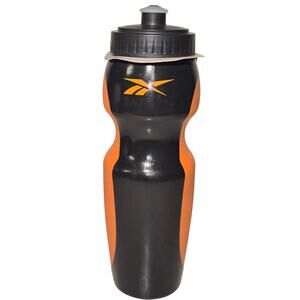 Reebok 24 oz Squeeze Water Bottle Leak Proof BPA Free Black Orange NWT NEW